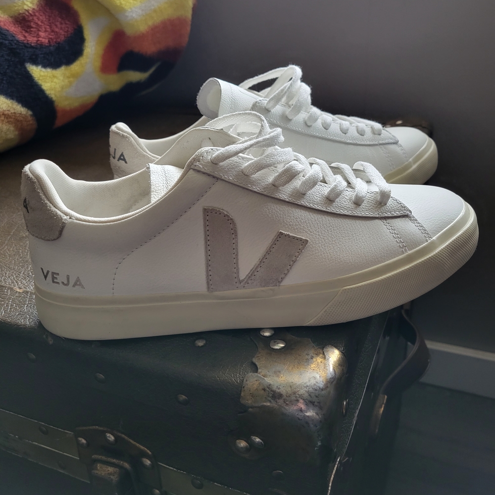 Veja White and Gray Women's Sneakers